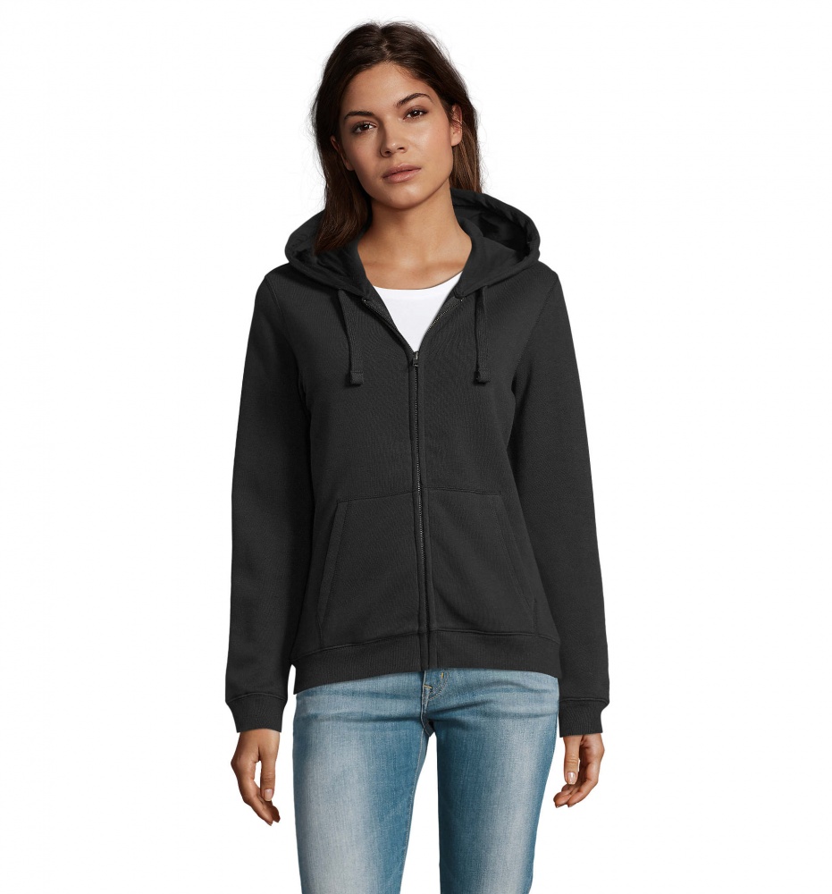 Logo trade advertising product photo of: SPIKE WOMEN ZIP HOOD SWEAT