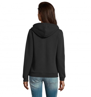 Logo trade business gift photo of: SPIKE WOMEN ZIP HOOD SWEAT