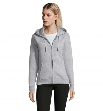 Logotrade business gift image of: SPIKE WOMEN ZIP HOOD SWEAT