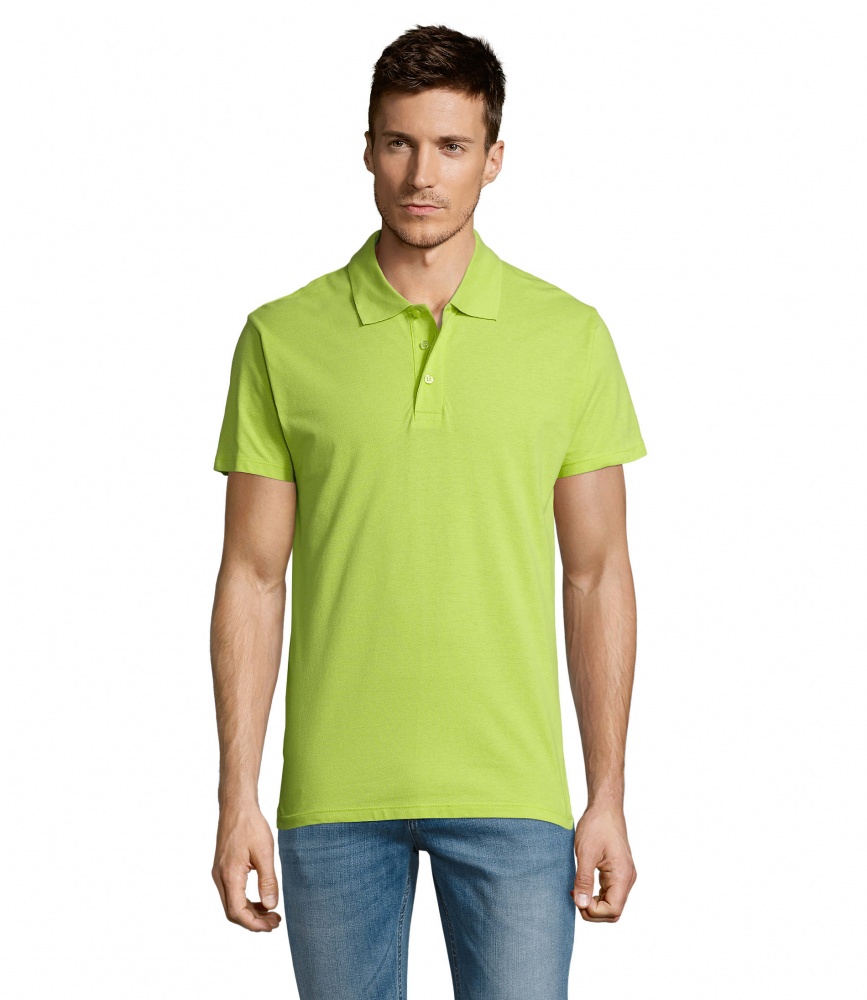 Logo trade promotional giveaways image of: SUMMER II MEN Polo 170g