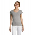 MOON WOMEN T-SHIRT 150g, Grey Melange