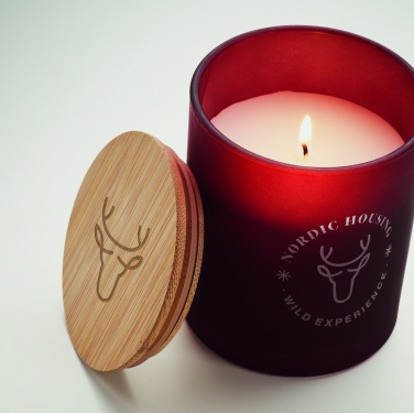 Logo trade corporate gifts image of: Plant based wax candle 200 gr