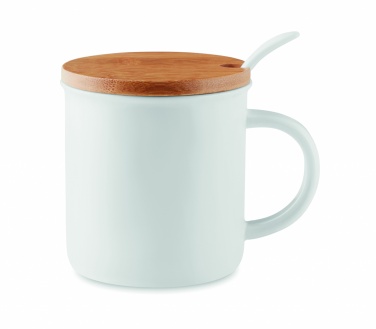 Logotrade promotional giveaway image of: Porcelain mug with spoon