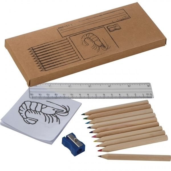 Logo trade promotional item photo of: Drawing set for kids LITTLE PICASSO