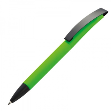 Logo trade corporate gifts image of: Metal ballpen soft touch BRESCIA