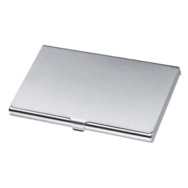 Logo trade promotional gift photo of: Metal business card holder CORNWALL