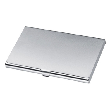 Logo trade promotional merchandise photo of: Metal business card holder CORNWALL