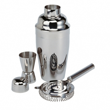 Logo trade advertising products picture of: Metal cocktail set, 3-piece MESSINA