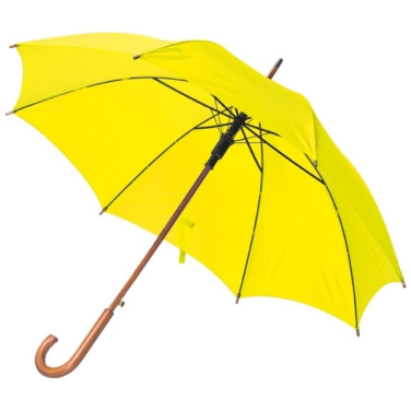 Logotrade promotional giveaway picture of: Wooden automatic umbrella NANCY