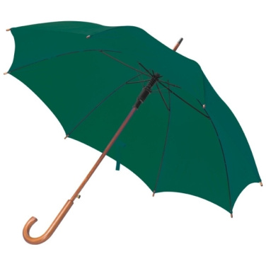 Logo trade promotional items picture of: Wooden automatic umbrella NANCY