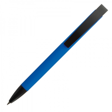 Logotrade promotional product picture of: Metal ballpen soft touch BRESCIA