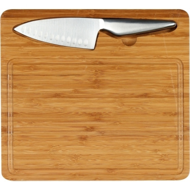 Logotrade promotional product picture of: Cutting board with knife MANTOVA