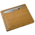 Cutting board with knife MANTOVA, brown