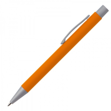 Logo trade advertising products image of: Metal ballpen soft touch ABU DHABI