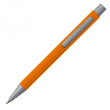 Logo trade promotional gifts picture of: Metal ballpen soft touch ABU DHABI