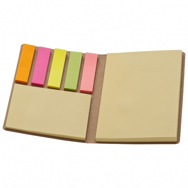 Logo trade promotional gifts image of: Adhesive note pad BURLINGTON