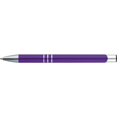 Logo trade promotional products image of: Metal ballpen ASCOT