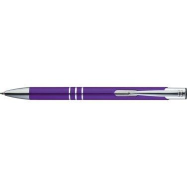 Logo trade promotional merchandise photo of: Metal ballpen ASCOT