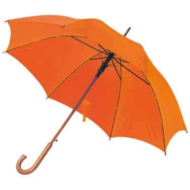 Logotrade promotional giveaway image of: Wooden automatic umbrella NANCY