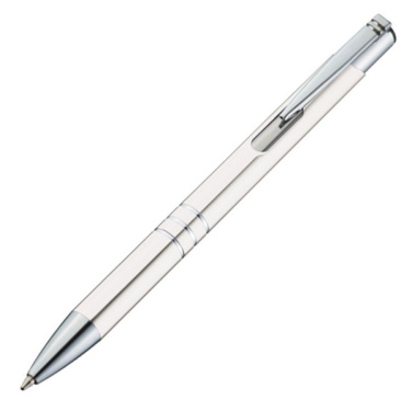 Logo trade promotional item photo of: Metal ballpen ASCOT