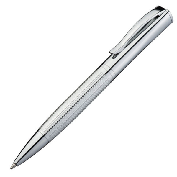 Logo trade promotional giveaway photo of: Metal ballpen CHESTER