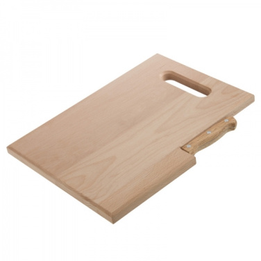 Logo trade corporate gifts image of: Wooden board with knife LIZZANO