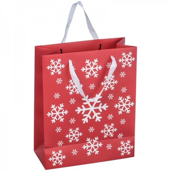 Logo trade promotional gifts image of: Big Christmas paper bag ROMBAS