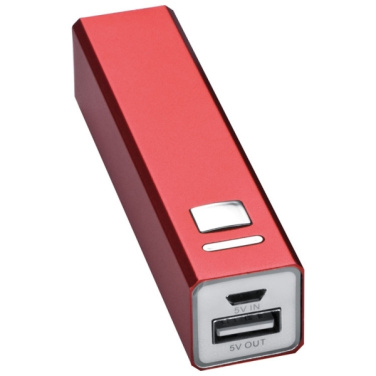 Logotrade promotional merchandise image of: Metal power bank PORT HOPE 2200mAh