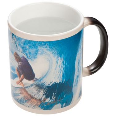 Logotrade corporate gift image of: Colour-changing sublimation mug SIRMIONE 300 ml