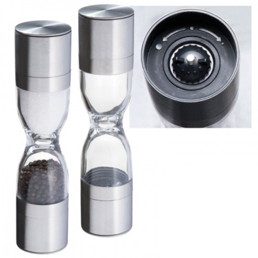 Logotrade promotional item picture of: Salt and pepper mill 2-in-1 ROME