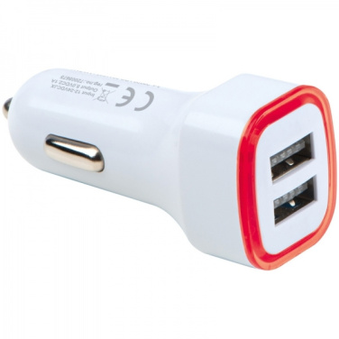 Logo trade business gift photo of: USB charging adapter KFZ FRUIT