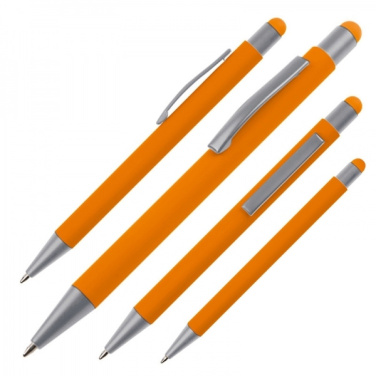 Logotrade promotional merchandise photo of: Metal ballpen touch pen soft touch SALT LAKE CITY