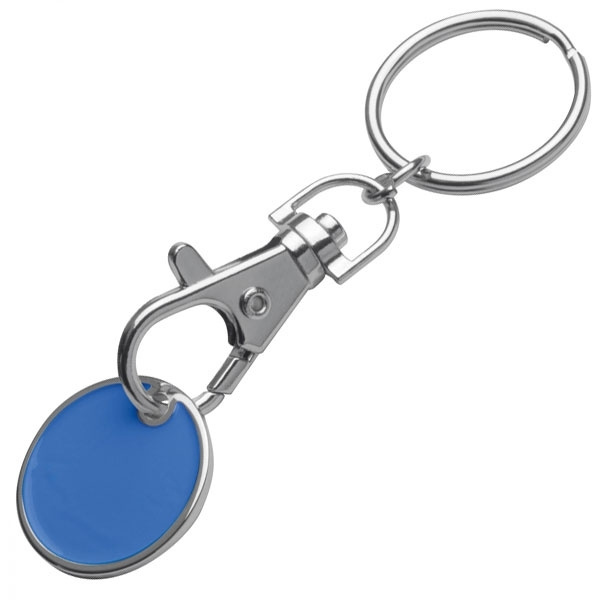 Logo trade advertising products image of: Keyring with shopping coin ARRAS