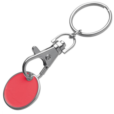 Logo trade advertising products image of: Keyring with shopping coin ARRAS