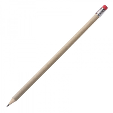 Logotrade promotional item image of: Pencil with eraser HICKORY