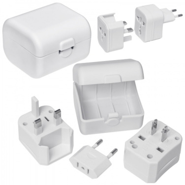 Logo trade business gift photo of: Travel adapter PERU