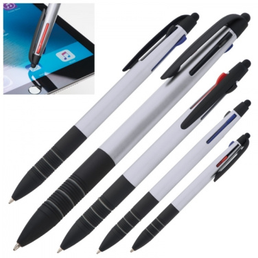 Logo trade business gift photo of: Plastic ballpen 3in1 BOGOTA