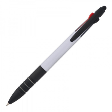 Logo trade promotional merchandise photo of: Plastic ballpen 3in1 BOGOTA