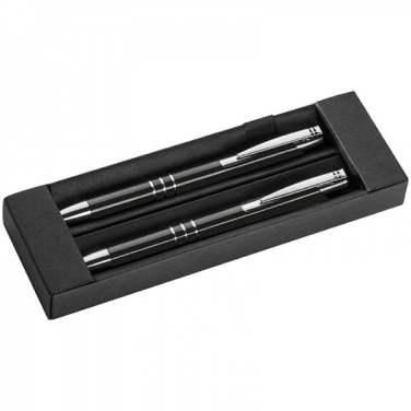 Logotrade promotional gift picture of: Metal writing set CLAREMONT