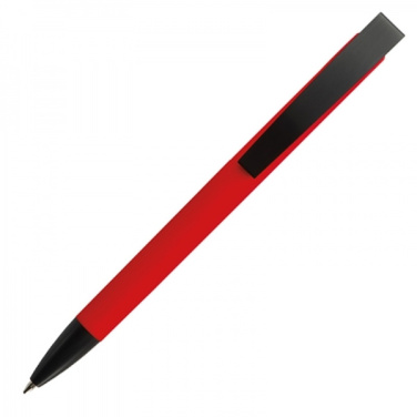 Logo trade promotional items image of: Metal ballpen soft touch BRESCIA