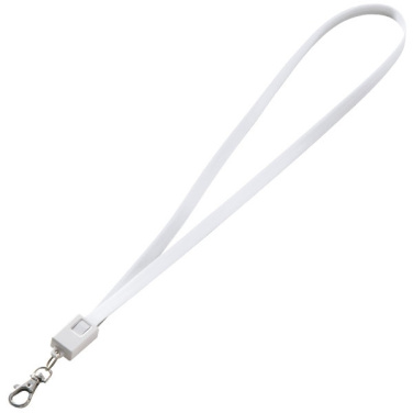 Logotrade promotional product image of: Lanyard with usb cable LE PORT