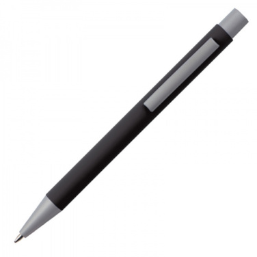 Logo trade promotional giveaways picture of: Metal ballpen soft touch ABU DHABI