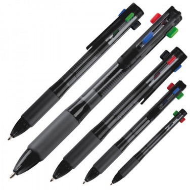 Logotrade advertising products photo of: Plastic ballpen 4in1 NEAPEL