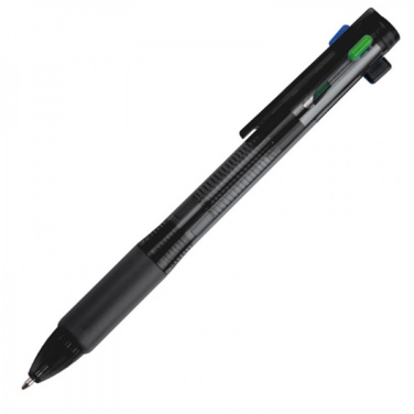 Logo trade corporate gifts image of: Plastic ballpen 4in1 NEAPEL