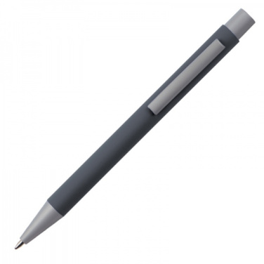 Logo trade advertising products picture of: Metal ballpen soft touch ABU DHABI