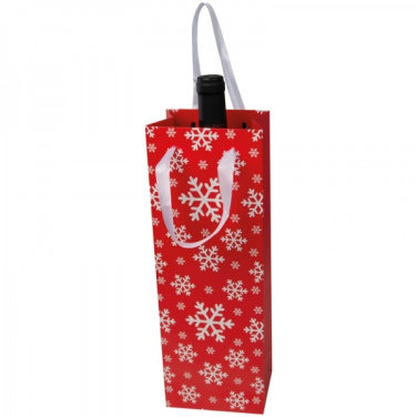 Logo trade business gift photo of: Wine bag in Christmas design LAPLAND