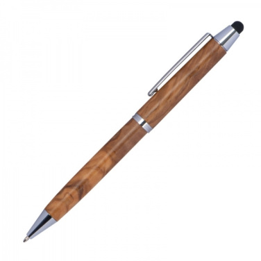 Logotrade advertising product image of: Wooden ballpen with touch function ERFURT