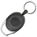 Ski-Pass with Carabiner Keyring EMPLOYEE, black