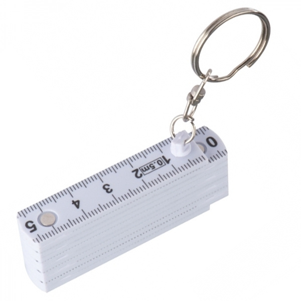 Logo trade promotional giveaways picture of: Keyring with 0,5m ruler