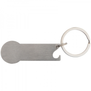 Logo trade promotional merchandise image of: Keyring with shopping cart chip STICKIT